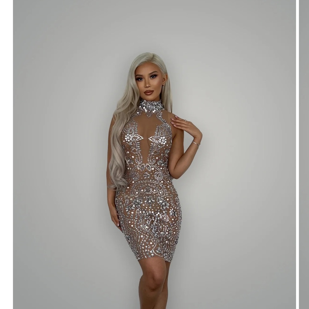 Crytsal covered dress from Aglist
